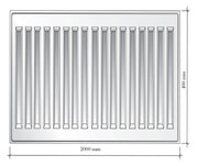 Calorifer otel Ferroli GR F 22K, 400 x 2400 mm, accesorii incluse