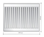 Calorifer otel Ferroli GR F 22K, 500 x 2000 mm, accesorii incluse