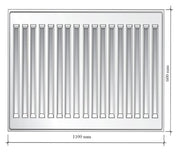 Calorifer otel Ferroli GR F 22K, 600 x 2400 mm, accesorii incluse