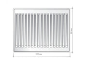 Calorifer otel Ferroli GR F 33K, 300 x 1200 mm, accesorii incluse