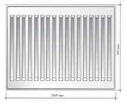 Calorifer otel Ferroli GR F 33K, 300 x 2400 mm, accesorii incluse