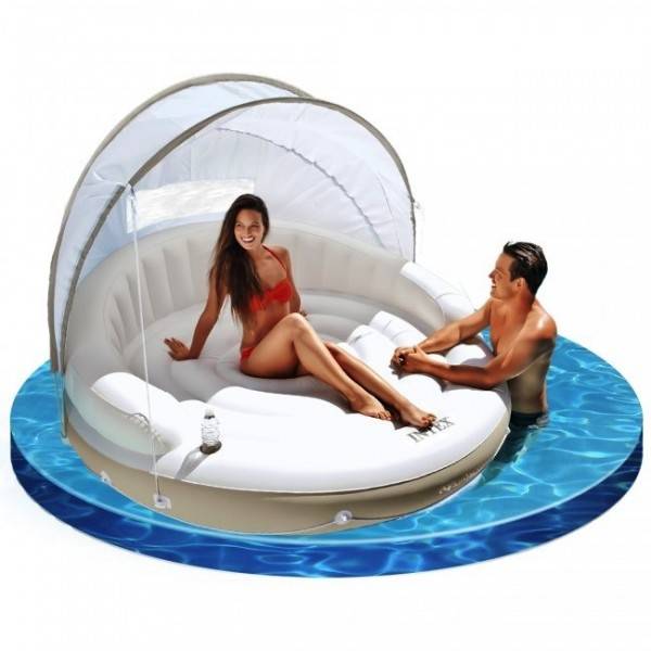 Insula gonflabila baldachin INTEX Canopy Island 58292