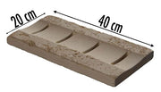 Capac rigola travertin 40 x 20 cm