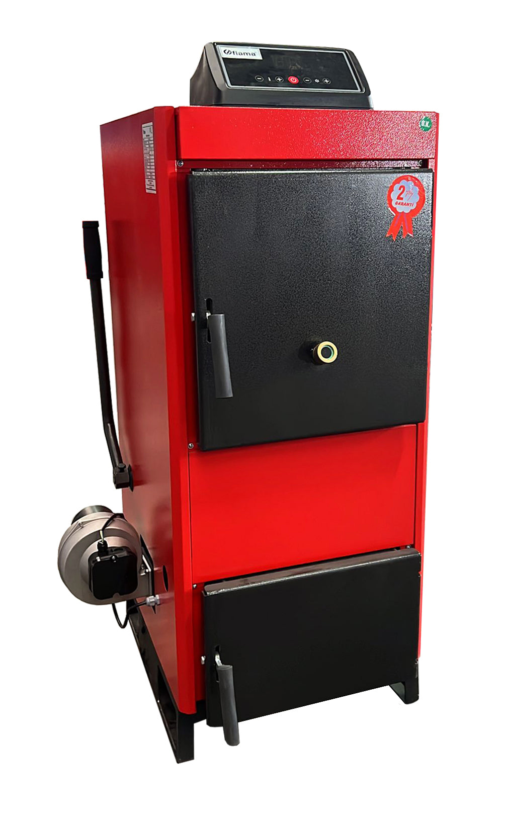 Pachet Centrala pe combustibil solid Fiama D2-25 Putere 29 kW, cu Ventilator si Automatizare, Boiler Termoelectric, Pompa, Vas Expansiune si Fitinguri