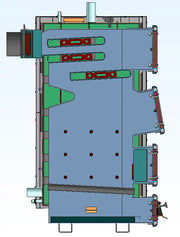 Cazan (centrala) pe combustibil solid, (lemn, carbune), Fornello JOKER 36 kW, cu Ventilator si Automatizare