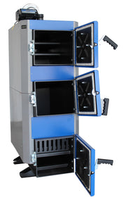 Pachet Cazan (centrala) pe combustibil solid, (lemn, carbune), Fornello Joker 24 kW, Boiler, Vas Expansiune, Pompa, Fitinguri Montaj