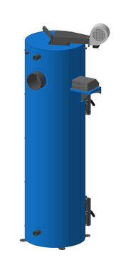 Cazan (centrala) pe combustibil solid tip lumanare Fornello Turbo 35 kW, cu ventilator si automatizare