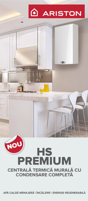 Centrala Ariston HS Premium 24 kw, centrala pe gaz, in condensatie si Filtru antimagnetita G0201