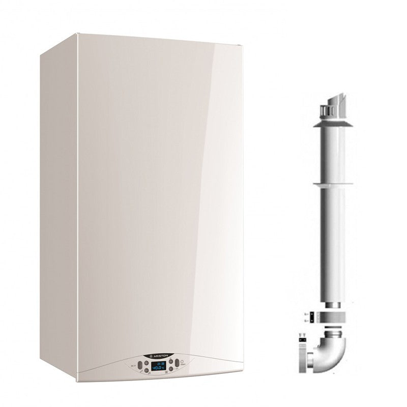 Centrala Ariston HS Premium 24 kw, centrala pe gaz, in condensare kit de evacuare inclus si Salus IT500 wifi termostat ambient cu control prin internet
