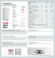 Centrala Ariston HS Premium 24 kw, centrala pe gaz, in condensare kit de evacuare inclus si Salus IT500 wifi termostat ambient cu control prin internet