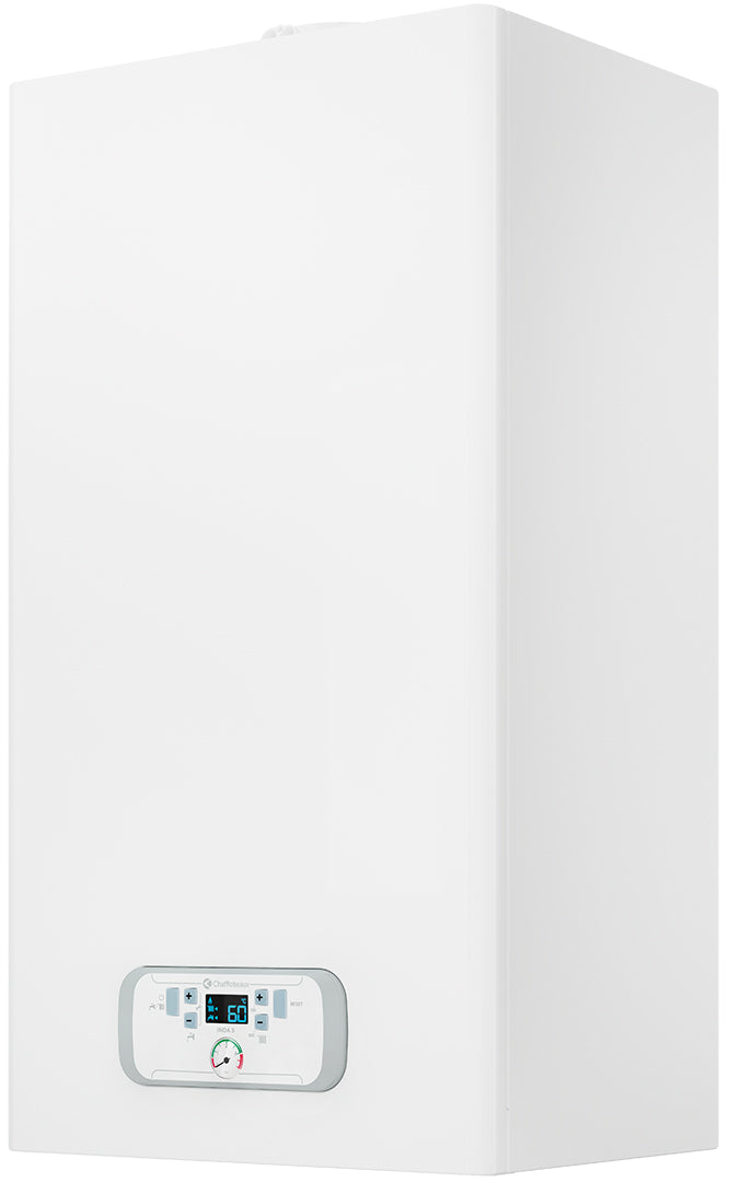 Centrala în condensare Chaffoteaux Inoa S 30 KW cu noul schimbător de căldură din oțel-inox Complet Cu Kit Evacuare Gaze Arse