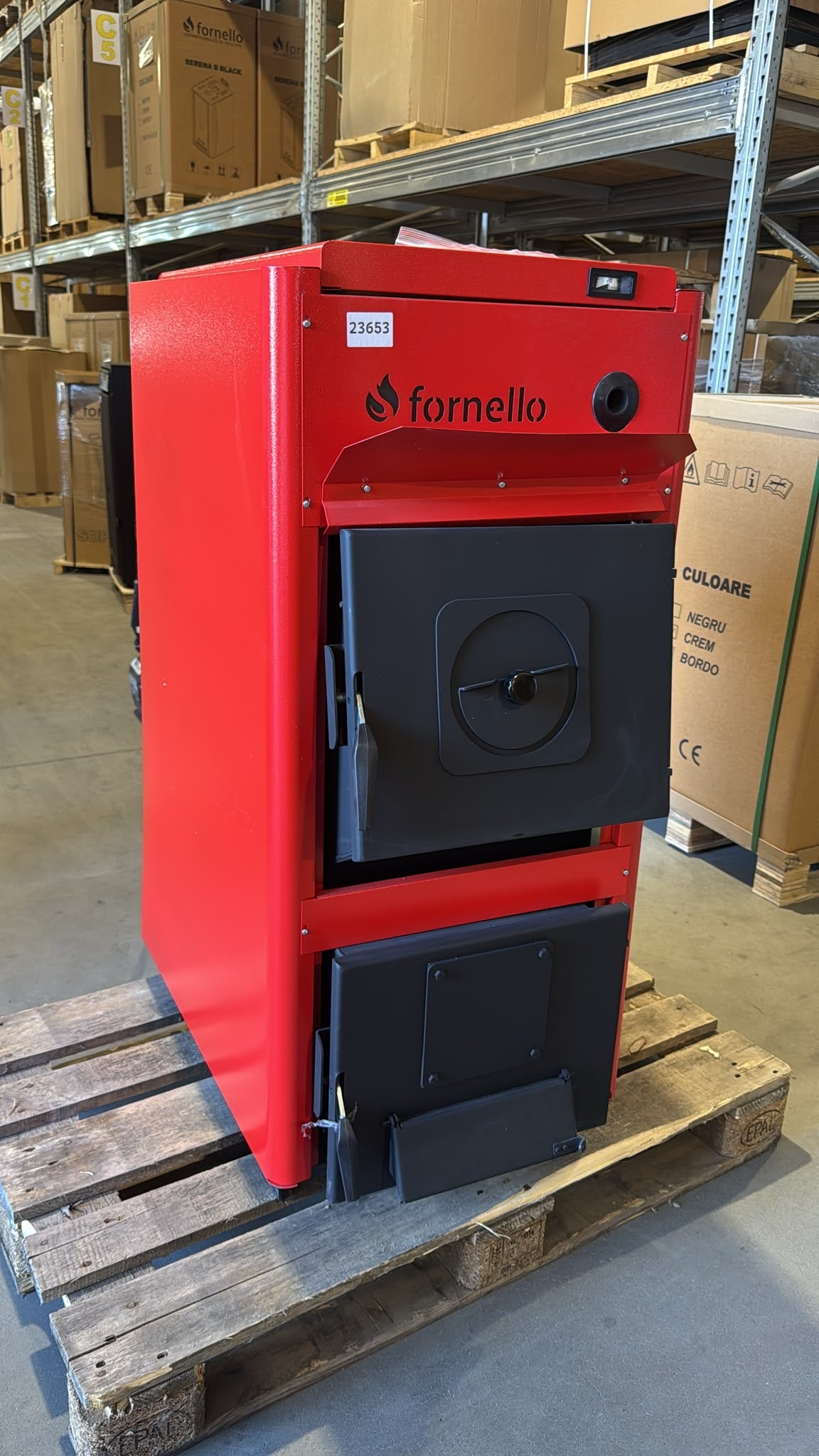 PRODUS RESIGILAT CU DEFECTE ESTETICE DAR IN PERFECTA STARE DE FUNCTIONARE 23653 !!! Centrala pe combustibil solid Fornello T-PRO 30 kW