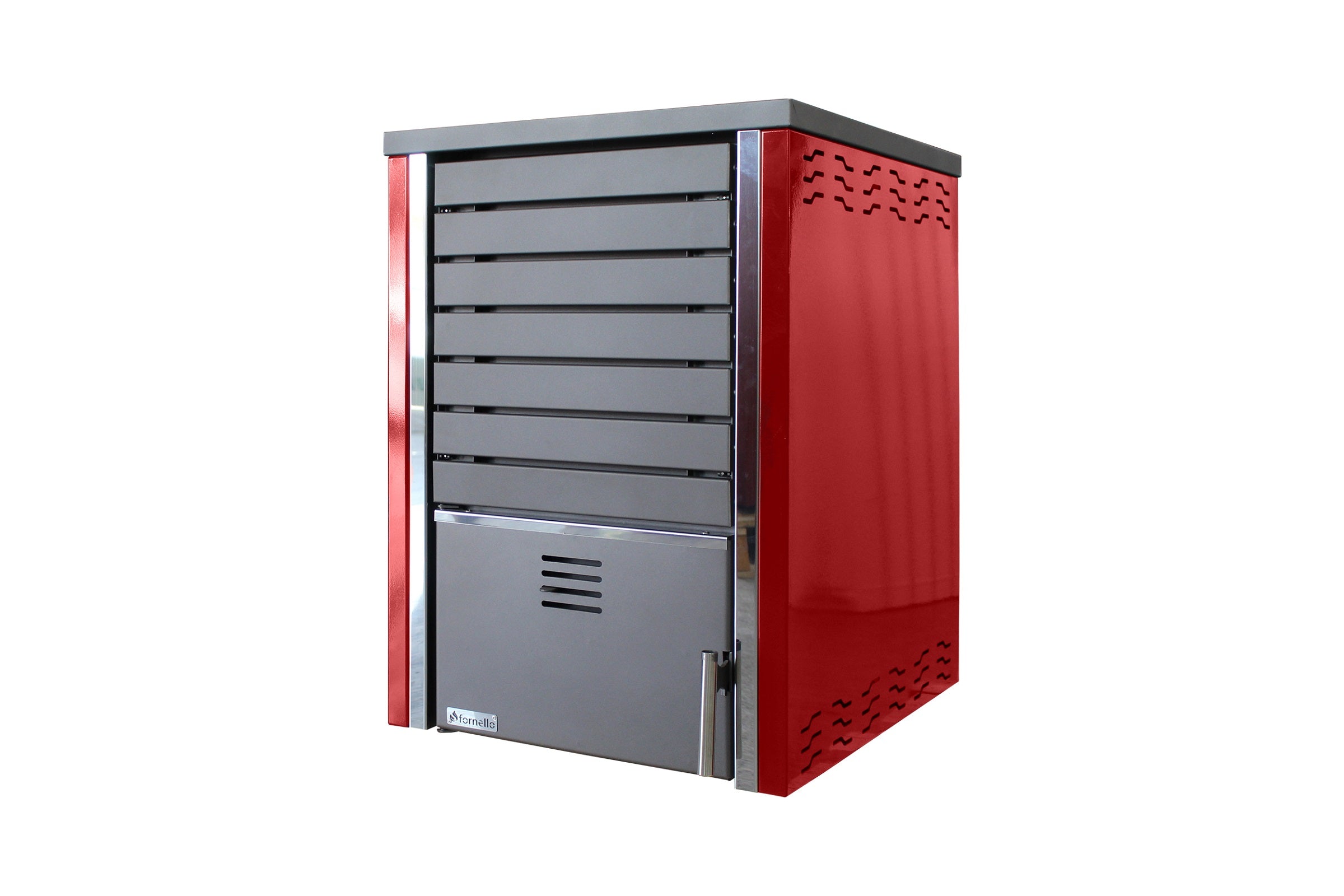 Centrala pe lemne FORNELLO SAUNA RED 30 kw pe combustibil solid ( lemn,carbune,bricheti ) ce se poate utiliza pentru incalzirea locuintelor, si este echipat cu pompa de circulatie