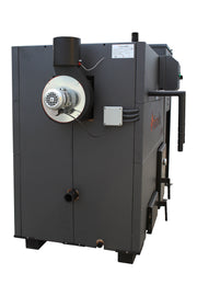 Centrala pe peleti Fornello Eco Energy 200 kW, echipata cu automatizare, afisaj digital, arzator fonta, curatare mecania a drumurilor de fum, buncar peleti integrat 770 kg