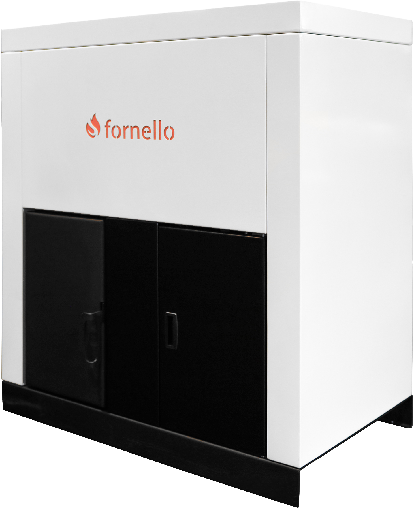 Centrala pe peleti Fornello Eco Energy 35 kW, echipata cu automatizare, afisaj digital, arzator fonta, curatare mecania a drumurilor de fum, buncar peleti integrat 75 kg