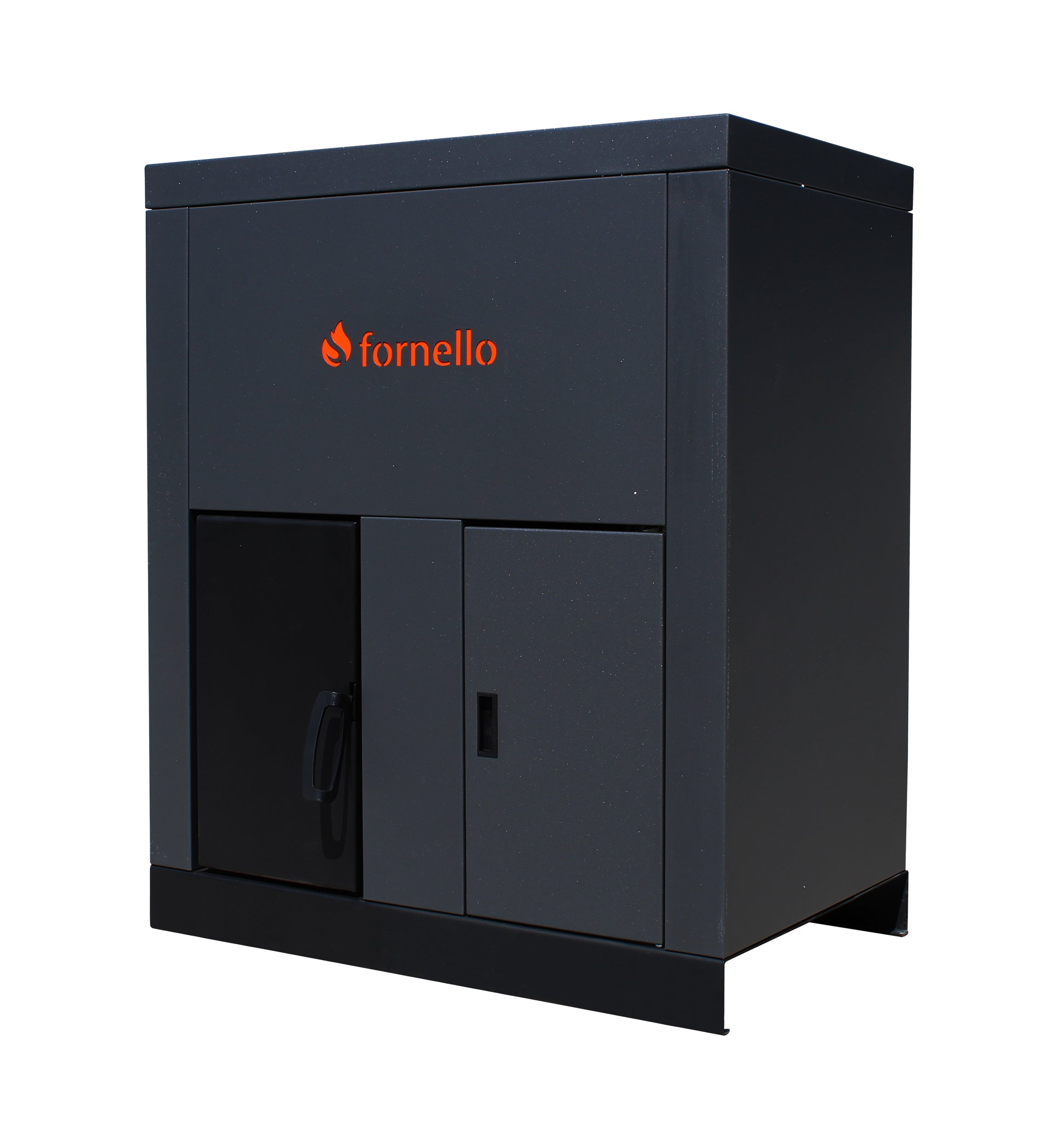 Centrala pe peleti Fornello Eco Energy 40 kW, echipata cu automatizare, afisaj digital, arzator fonta, curatare mecania a drumurilor de fum, buncar peleti integrat 100 kg