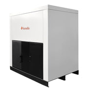Centrala pe peleti Fornello Eco Energy 50 kW, echipata cu automatizare, afisaj digital, arzator fonta, curatare mecania a drumurilor de fum, buncar peleti integrat 130 kg