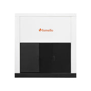 Centrala pe peleti Fornello Eco Energy 50 kW, echipata cu automatizare, afisaj digital, arzator fonta, curatare mecania a drumurilor de fum, buncar peleti integrat 130 kg