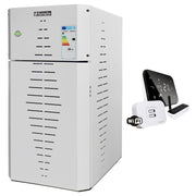 Pachet centrala pe peleti Fornello INCANTO COMPACT 35 kW, pompa electronica, vas expansiune, arzator inox, grup de siguranta, termostat wifi salus IT500, sistem de curatare MECANICA a creuzetului si drumurilor de fum, culoare alb