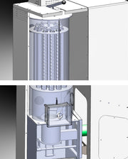 Pachet premium Centrala pe peleti Fornello Slimpel Automatic 40 kw, boiler, termostat control de la distanta, pompe electronice, vas expansiune termic si sanitar, vana deviatoare 3 cai, cos inox si fitiguri de baza