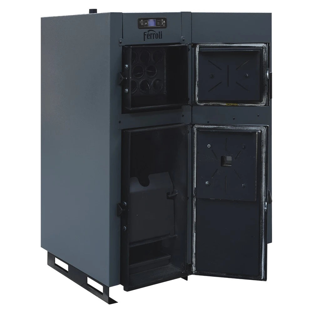 Centrala pe peleti si lemne Ferroli BioPellet Combi 35 kW