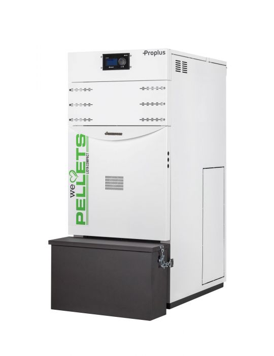 Pachet control de la distanta Centrala termica automata pe peleti Fornello Lidya Compact Proplus 25 kw, pompa Grundfos, vas, manometru, supapa, arzator inox, curatare automata arzator / schimbator si termostat Wi-Fi Salus IT 500