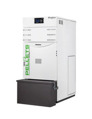 Pachet control de la distanta Centrala termica automata pe peleti Fornello Lidya Compact Proplus 25 kw, pompa Grundfos, vas, manometru, supapa, arzator inox, curatare automata arzator / schimbator si termostat Wi-Fi Salus IT 500