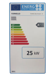 Pachet control de la distanta Centrala termica automata pe peleti Fornello Lidya Compact Prestige 25 kw,pompa Grundfos, vas, manometru, supapa, arzator inox, curatare automata arzator / schimbator de caldura si termostat Wi-Fi Salus IT 500