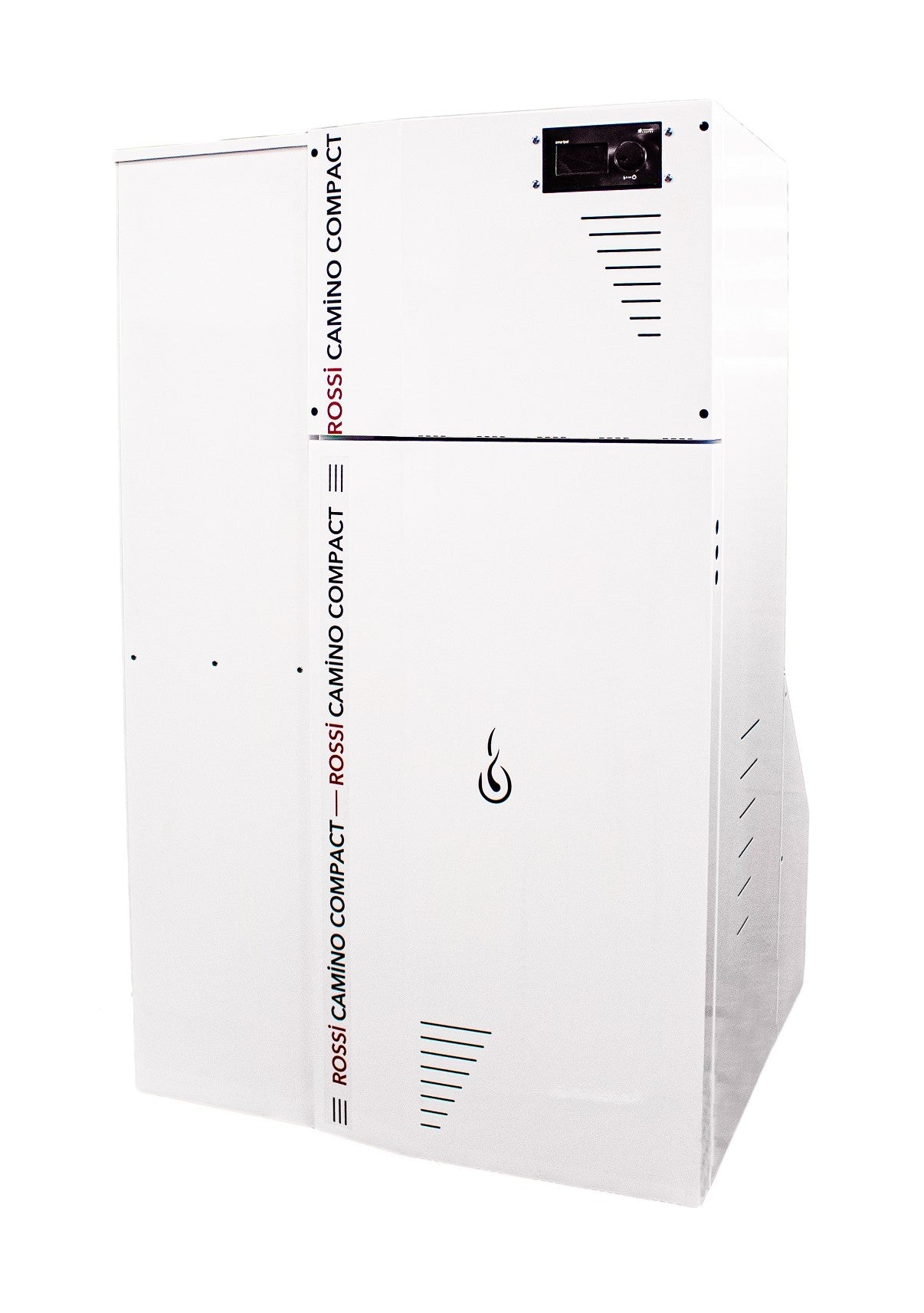 Centrala termica compacta pe peleti Fornello Rossi Camino Compact 35 kw, pompa de circulatie, vas expansiune, tiraj fortat, curatare manuala a arzatorului si a drumurilor de fum, Ecodesign, A+, cu rezervor 153 l