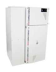 Centrala termica compacta pe peleti Fornello Rossi Camino Compact 35 kw, pompa de circulatie, vas expansiune, tiraj fortat, curatare manuala a arzatorului si a drumurilor de fum, Ecodesign, A+, cu rezervor 153 l