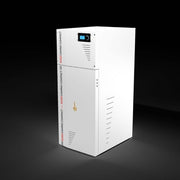 Pachet control de la distanta Centrala termica compacta pe peleti Fornello Rossi Camino Compact 25 kw, pompa, vas expansiune, tiraj fortat, arzator inox, si termostat Wi-Fi Salus IT 500