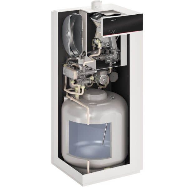 CENTRALA TERMICA CU CONDENSARE VIESSMANN VITODENS 111-F, 32 KW, BOILER INCORPORAT 100 LITRI