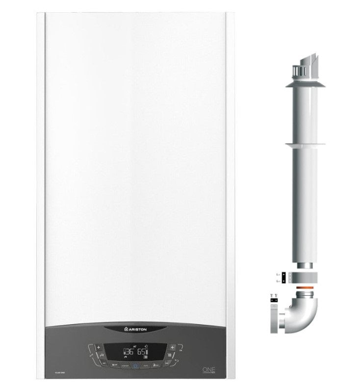 Centrala termica in condensare Ariston CLAS ONE+ WI-FI pentru preparare ACM si incalzire 30 kW, kit evacuare inclus