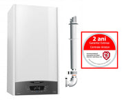 Centrala termica in condensare Ariston CLAS ONE+ WIFI 24 KW pentru incalzire si preparare ACM, kit evacuare si extragarantie incluse