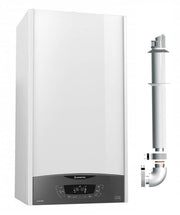 Centrala termica in condensare Ariston CLAS ONE+ WIFI 24 KW pentru incalzire si preparare ACM, kit evacuare, termostat si extragarantie incluse