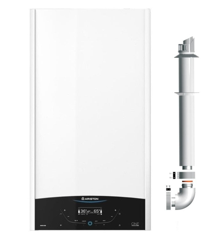 Centrala termica in condensare Ariston GENUS ONE+ WI-FI pentru preparare ACM si incalzire 30 kW, kit evacuare inclus