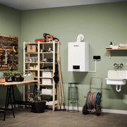 Centrala termica in condensatie Vaillant Ecotec Plus VU 25CS/1-5, 26.4 kW, doar incalzire, kit evacuare inclus