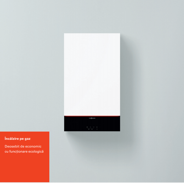 Centrala termica Viessmann Vitodens 100-W B1KF 25 kW combi, condensatie, touch screen, Z022911, interfata WiFI, kit de evacuare inclus