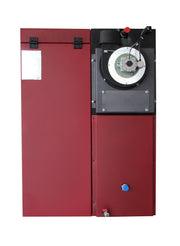 Pachet control de la distanta Centrala termica mixta lemn si peleti, Fornello Tera 28 KW, aprindere electrica peleti, fara modificari la schimbarea combustibilului, buncar 95 kg si termostat Wi-Fi Salus IT 500