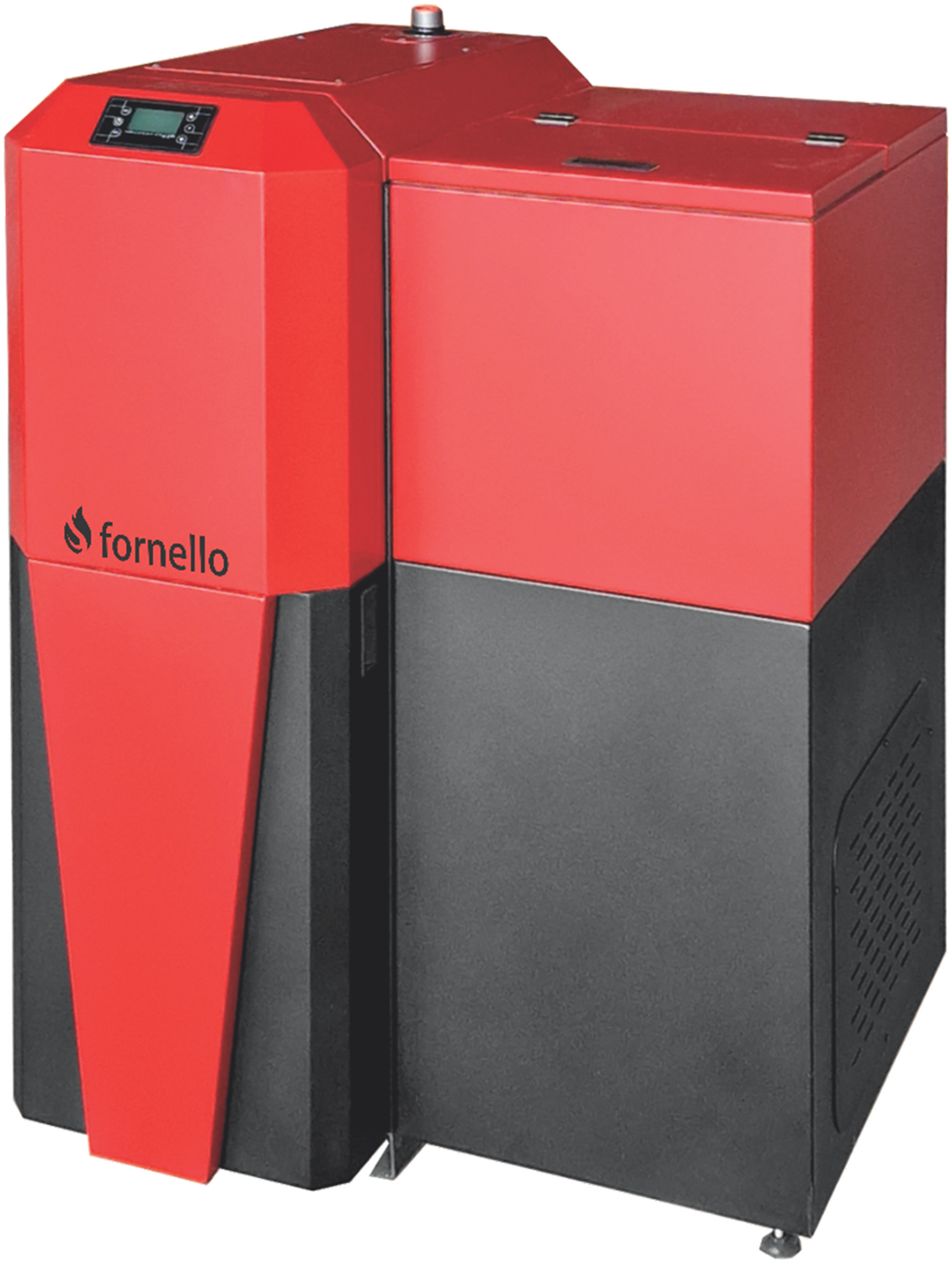 Centrala mixta Lemn/Pelet Fornello Tera 28 kW, aprindere automanta la peleti, buncar peleti 95 kg, creuzet din fonta, curatarea facila, recomandat pentru 180 mp