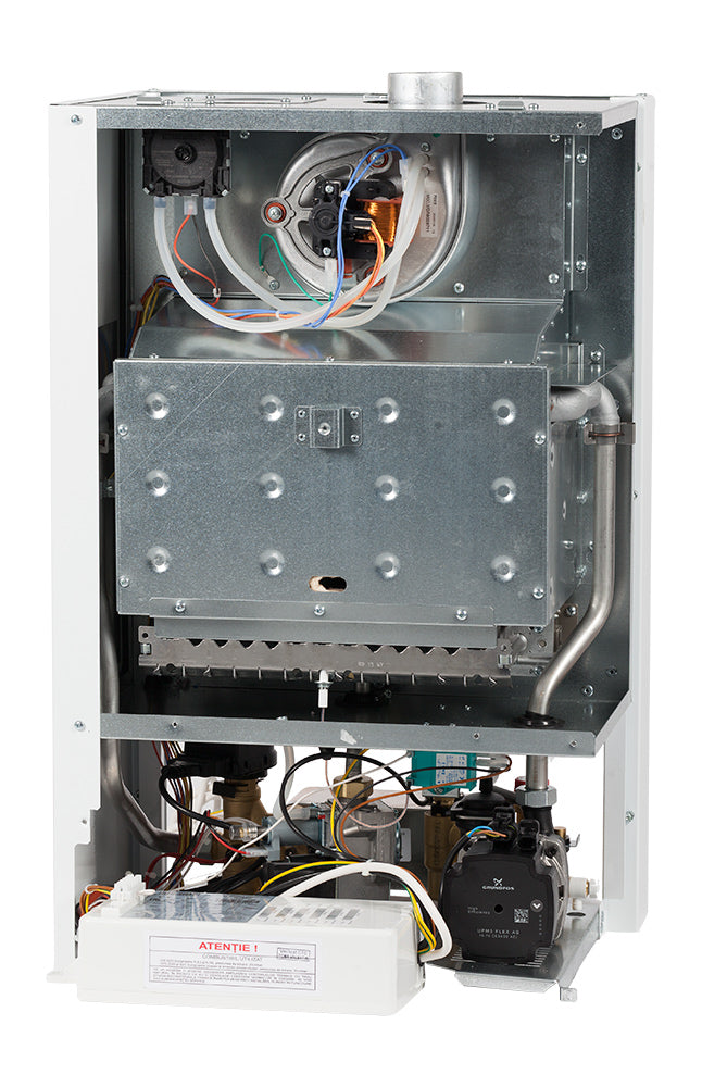Centrala termica pe gaz conventionala MOTAN MaxOPTIMUS 31 KW, tiraj fortat, kit evacuare inclus