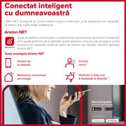 Centrala termica pe gaz in condensare Ariston Clas One Plus WIFI 24 KW si Salus IT500 wifi termostat ambient cu control prin internet, 5 ani garantie