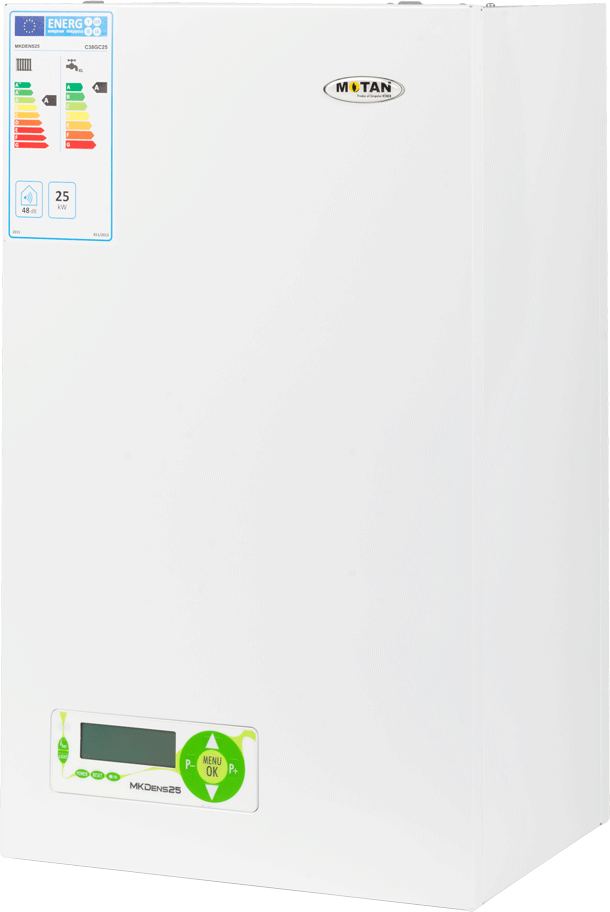Centrala termica pe gaz in condensatie MOTAN MK DENS 25, grup hidraulic compozit, kit evacuare inclus