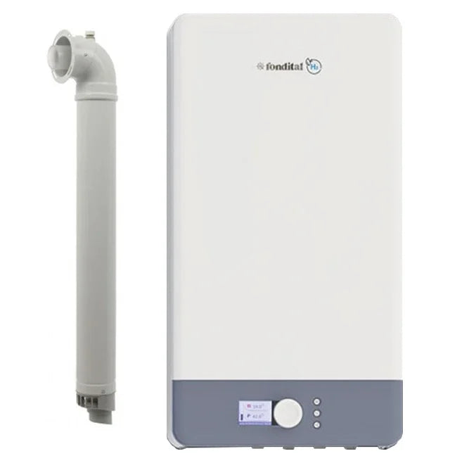 Centrala termica pe gaz/GPL in condensare Fondital Antea Next KC 30 kW, Incalzire si ACM, Clasa A, Display color si intuitiv, IPX5D, Kit de evacuare inclus
