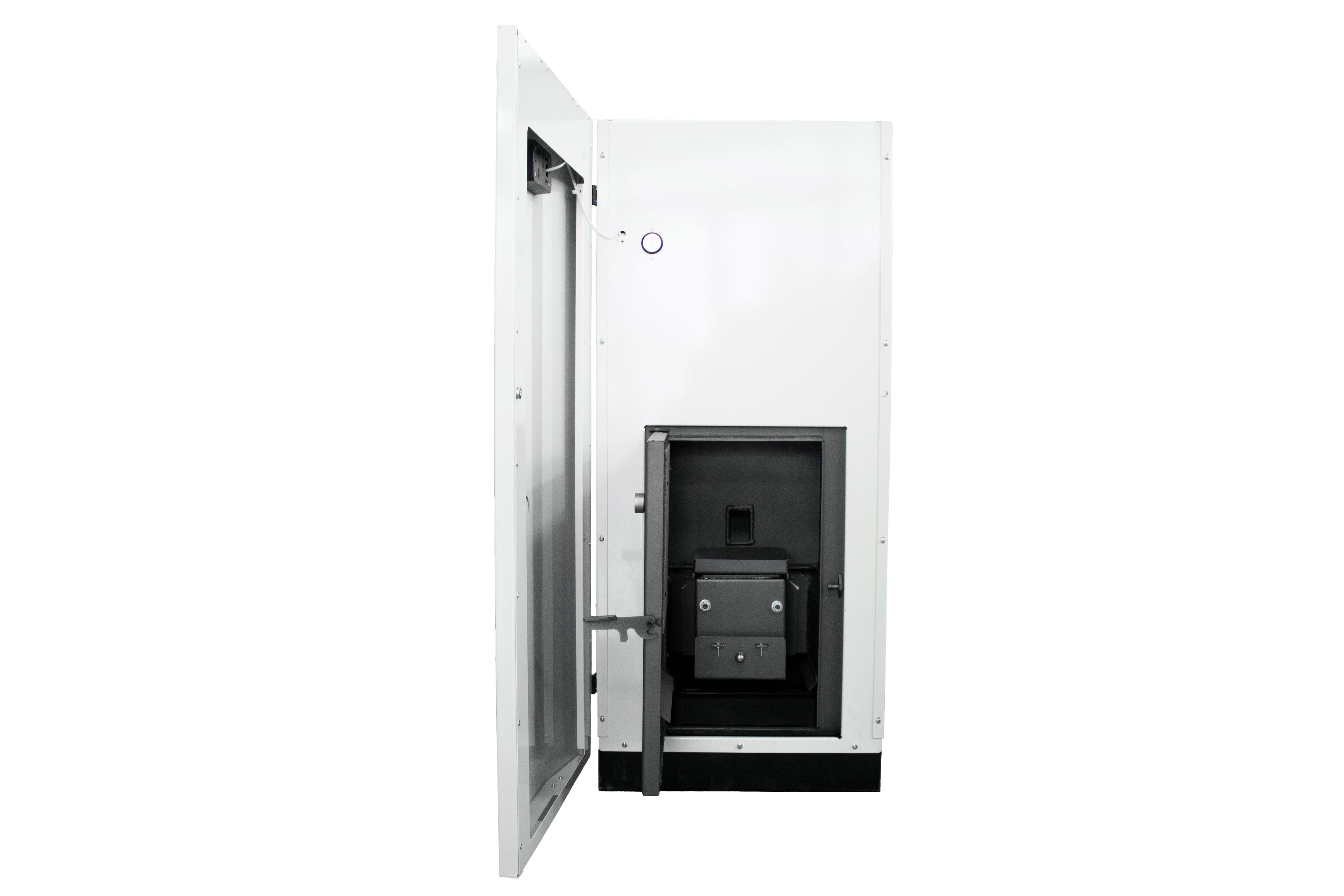 Centrala termica pe peleti Fornello GT 25 Standard, echipata cu pompa circulatie Wilo, vas expansiune, manometru,supapa de siguranta, curatare mecanica arzator de peleti si schimbator de caldura, buncar peleti integrat 50 kg, A+ 30