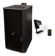 Pachet control de la distanta Centrala termica pe peleti Fornello Rossi B Black 25 kw, pompa de circulatie, vas expansiune, tiraj fortat, curatare facila a drumurilor de fum, Ecodesign, A+ si termostat Salus IT500