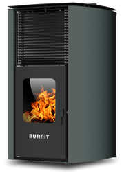 Centrala termosemineu pe peleti Burnit Advant Novation GREY 25 kw, echipata cu pompa de circulatie, vas de expansiune, automatizare, suprafata pana la 160 metri patrati