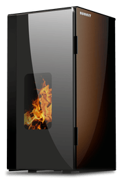 Centrala termosemineu pe peleti Burnit Vision Brown 18 kw, echipata cu pompa de circulatie, vas de expansiune, automatizare, suprafata pana la 120 metri patrati