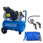 Compresor de aer Airmaster AIR2SHU824_KIT_AIR3, 24 l, 1500 W, 8 bar,