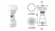 Controler ABS aer sisteme hidromasaj diametru 25 mm Emaux EM1834/88210102